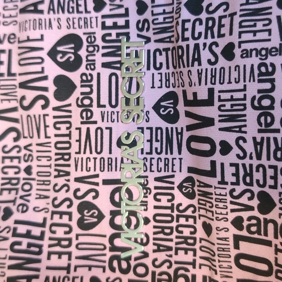 Victoria's Secret CLASSIC Pink & Black Duffle Weekender Bag VS Y2K - Picture 8 of 10